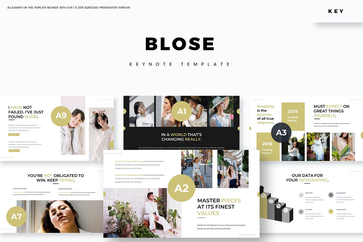 Blose - Keynote Template in Keynote Templates - product preview 8