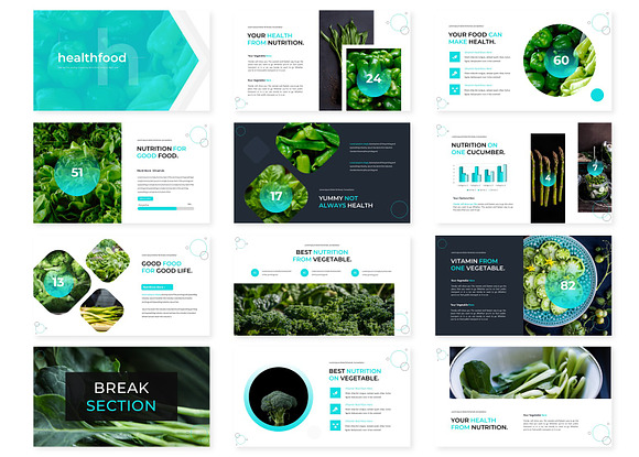 Healthfood - Keynote Template in Keynote Templates - product preview 1