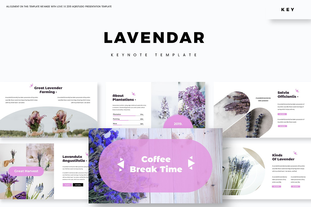 Lavendar - Keynote Template in Keynote Templates - product preview 8
