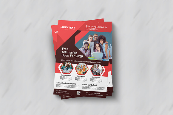 School Admission Flyer Templates in Flyer Templates - product preview 5
