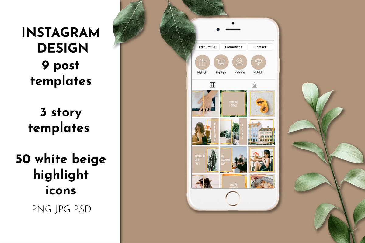 Instagram Puzzle Template Highlight in Instagram Templates - product preview 8