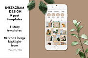 Instagram Puzzle Template Highlight