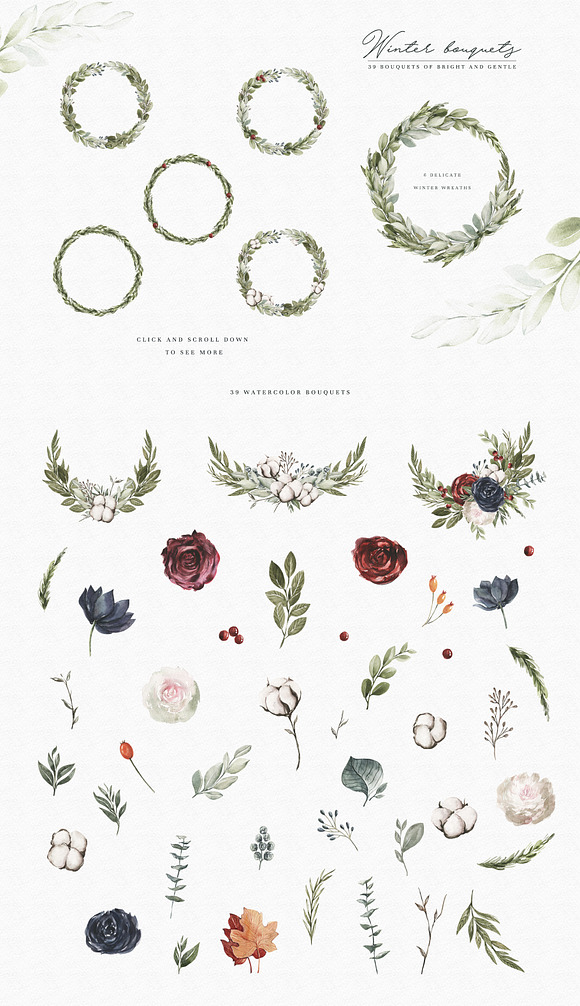 Watercolor Winter Mood in Illustrations - product preview 6