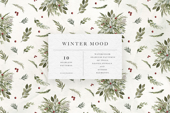 Watercolor Winter Mood in Illustrations - product preview 14