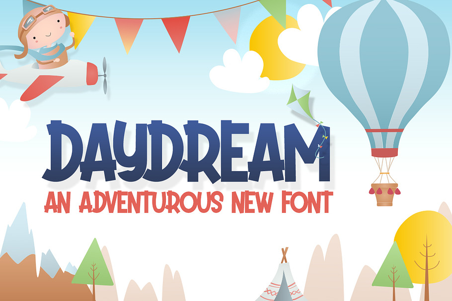 Daydream Kids Font in Display Fonts - product preview 8