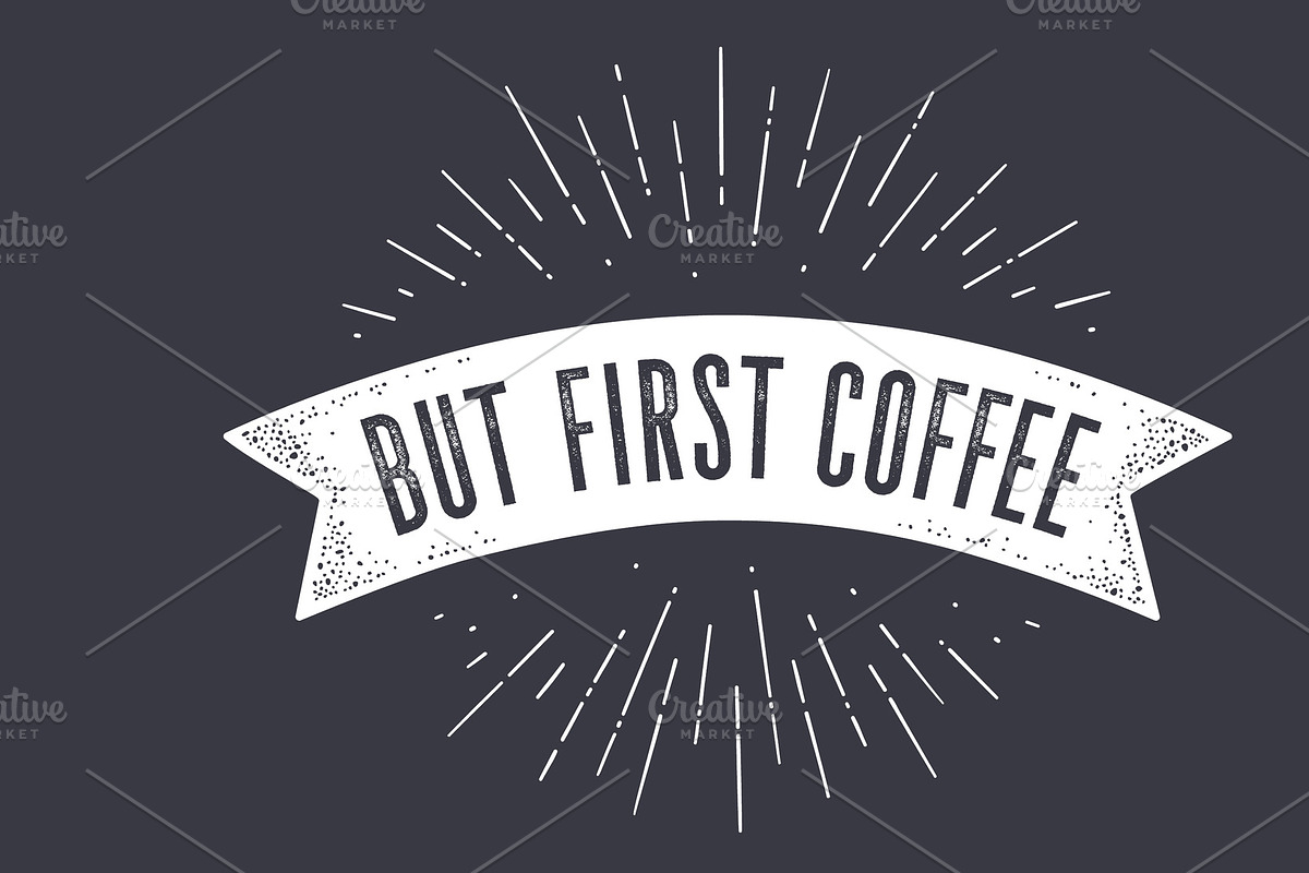 Flag But First Coffee. Old school in Illustrations - product preview 8