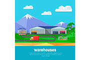 Warehouses in the Mountains Banner