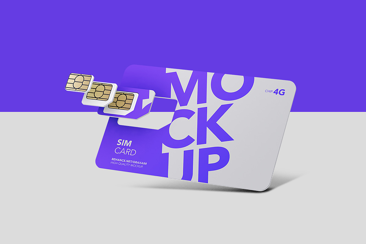 SIM Card - Chip - Mockup in Product Mockups - product preview 8