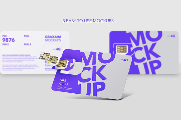 SIM Card - Chip - Mockup in Product Mockups - product preview 2