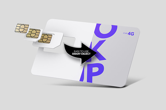 SIM Card - Chip - Mockup in Product Mockups - product preview 3