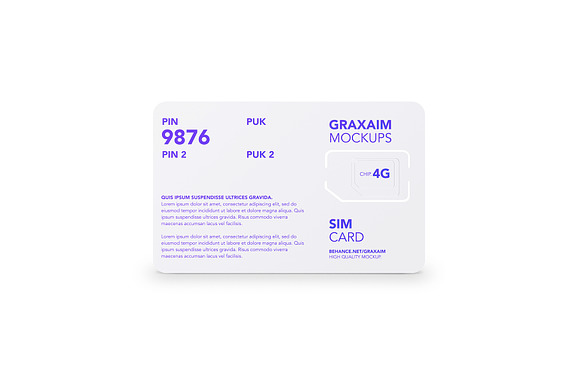SIM Card - Chip - Mockup in Product Mockups - product preview 4