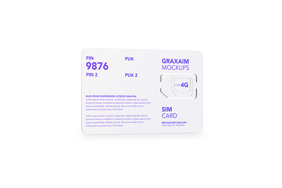 SIM Card - Chip - Mockup in Product Mockups - product preview 5