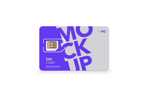 SIM Card - Chip - Mockup in Product Mockups - product preview 7