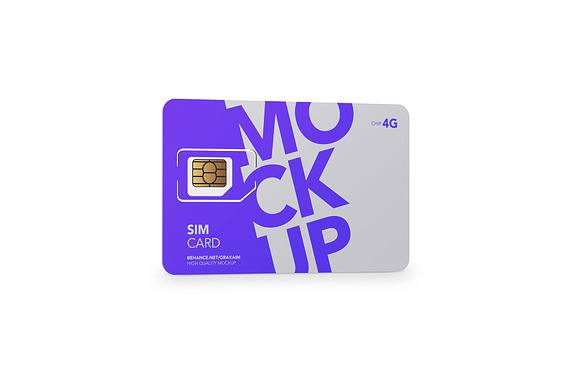 SIM Card - Chip - Mockup in Product Mockups - product preview 8