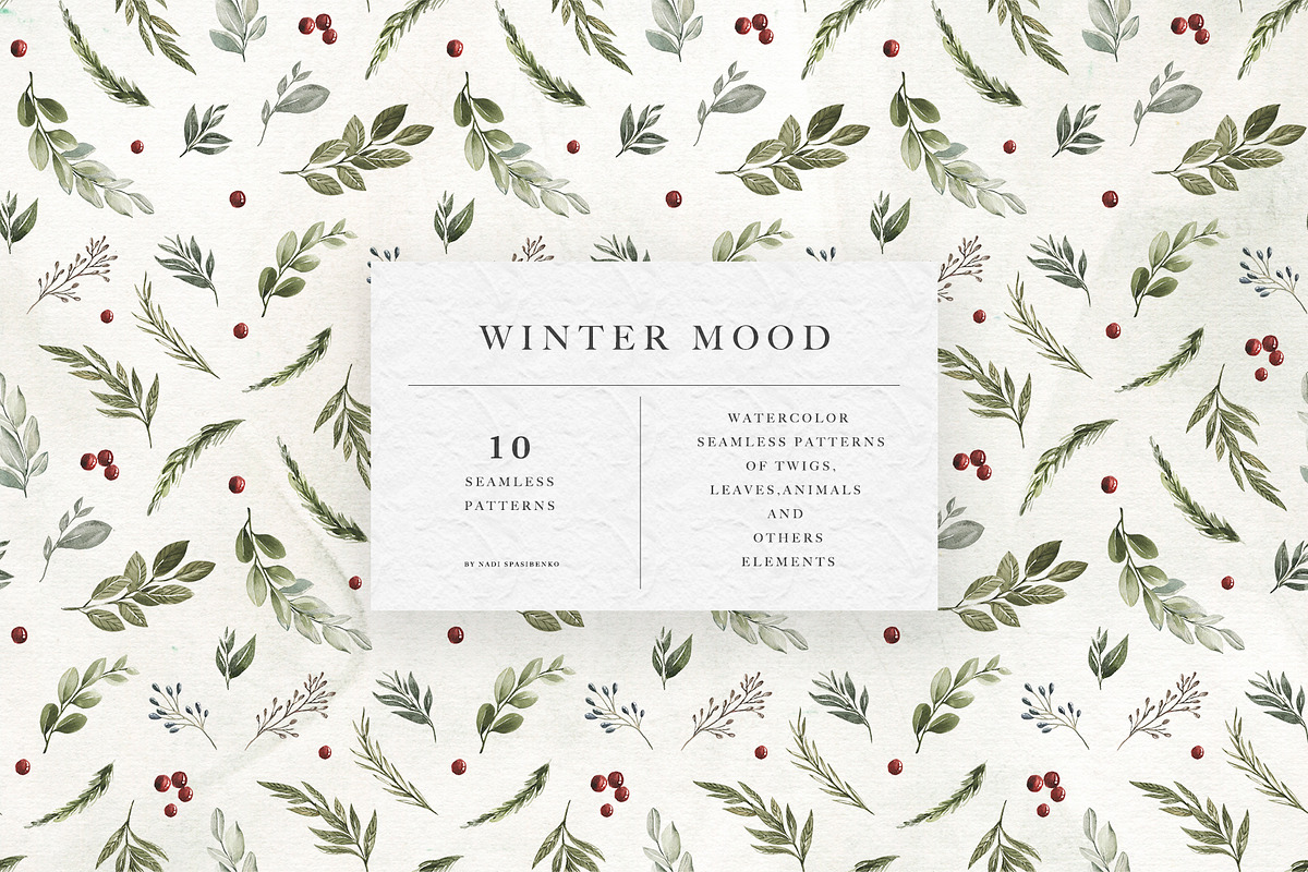 Winter Flowers Patterns in Patterns - product preview 8