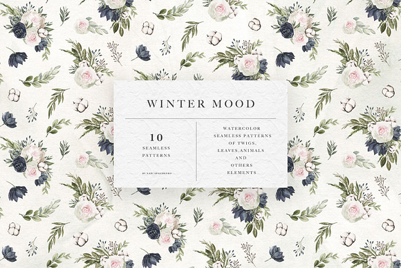 Winter Flowers Patterns in Patterns - product preview 3