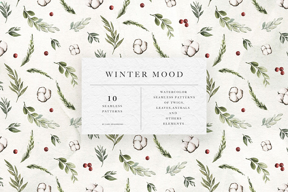 Winter Flowers Patterns in Patterns - product preview 4