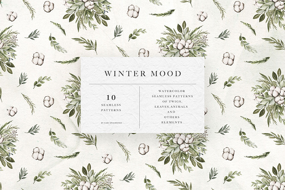 Winter Flowers Patterns in Patterns - product preview 7