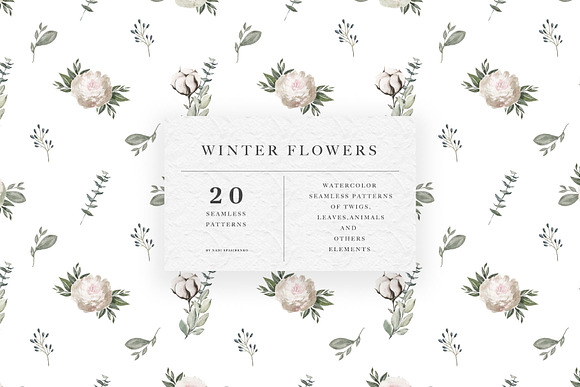 Winter Flowers Patterns in Patterns - product preview 8