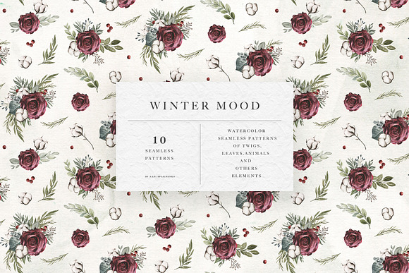 Winter Flowers Patterns in Patterns - product preview 10