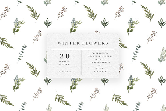 Winter Flowers Patterns in Patterns - product preview 11