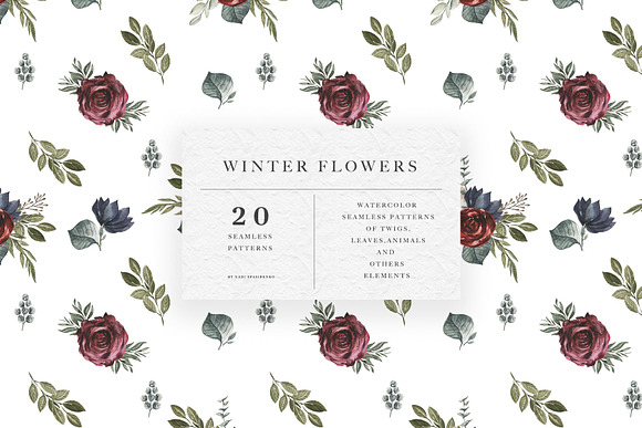 Winter Flowers Patterns in Patterns - product preview 15