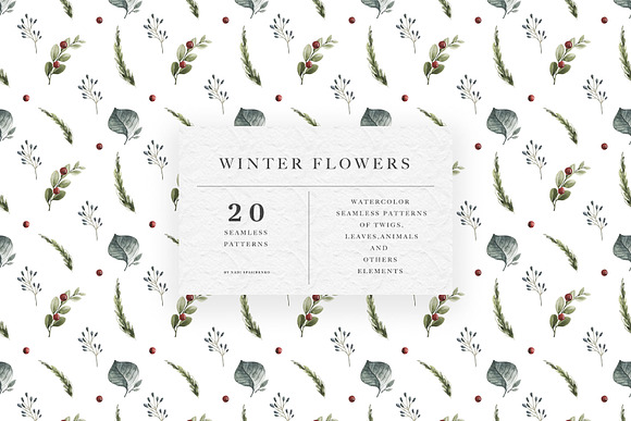 Winter Flowers Patterns in Patterns - product preview 16