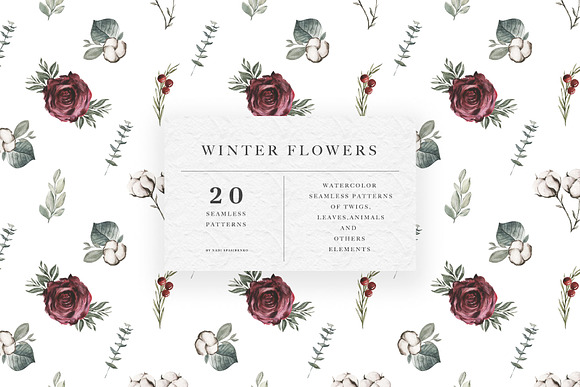 Winter Flowers Patterns in Patterns - product preview 17