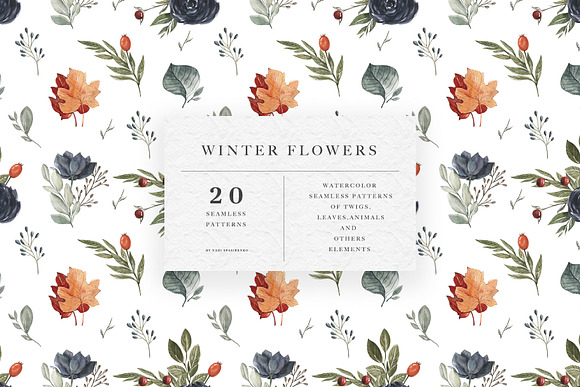 Winter Flowers Patterns in Patterns - product preview 18
