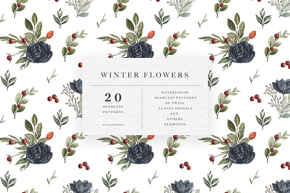 Winter Flowers Patterns in Patterns - product preview 19
