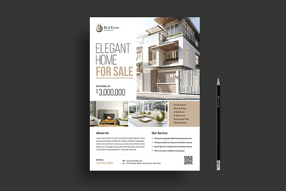 Real Estate Flyer in Flyer Templates - product preview 2