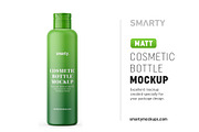 Matt cosmetic bottle mockup