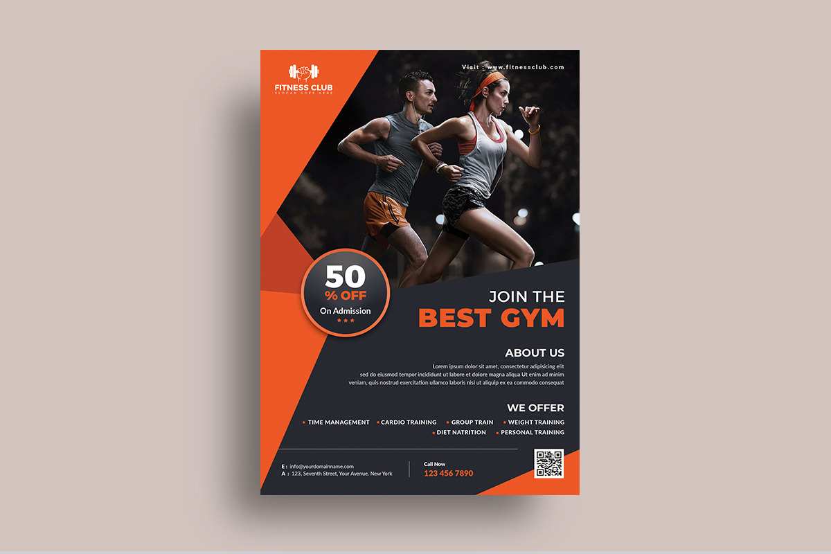 Fitness Flyer / Gym Flyer in Flyer Templates - product preview 8