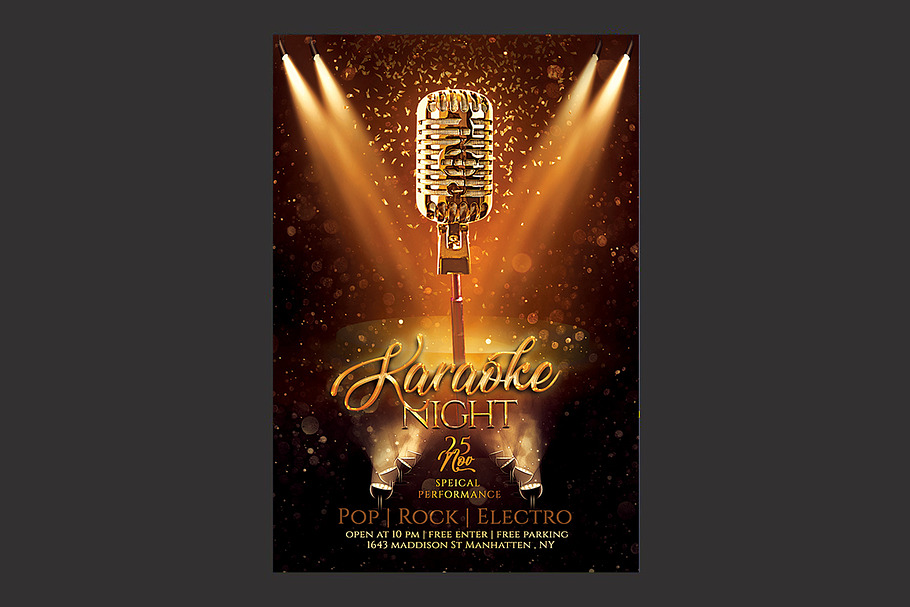 Karaoke Flyer in Flyer Templates - product preview 8