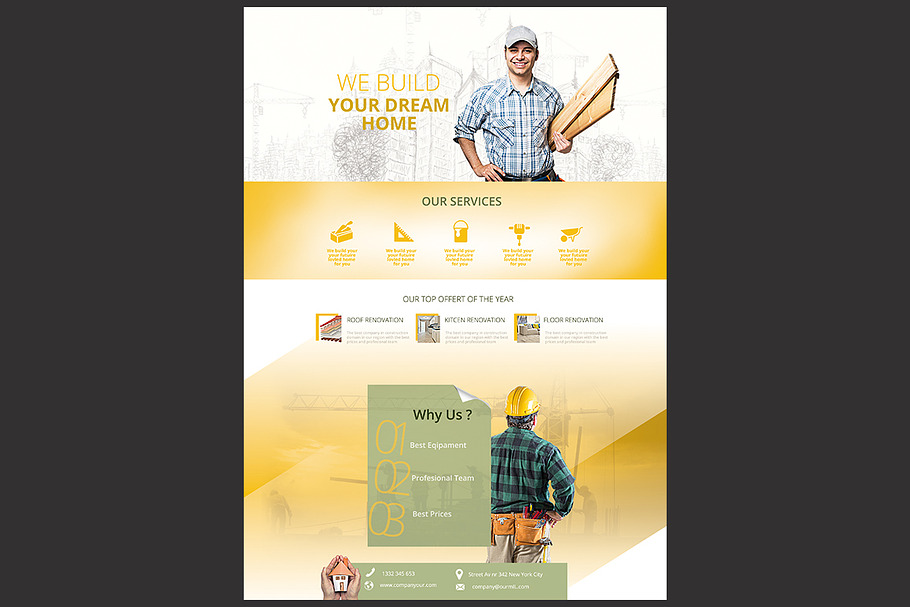 Construction Flyer in Flyer Templates - product preview 8