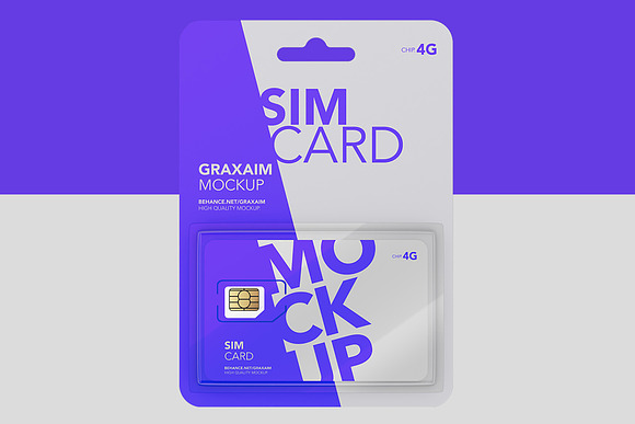 SIM Card Packing - Mockup in Product Mockups - product preview 1