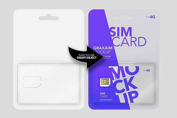 SIM Card Packing - Mockup in Product Mockups - product preview 3