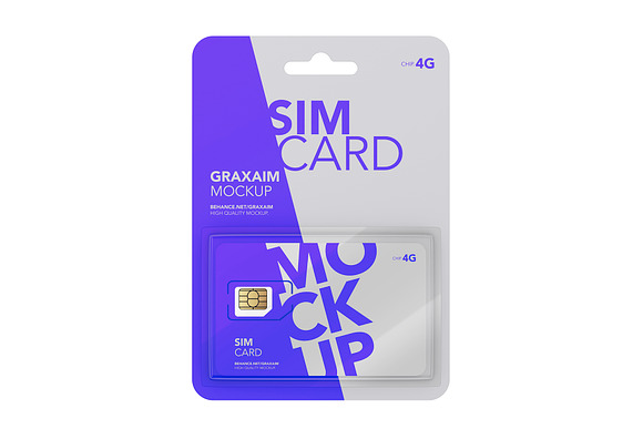 SIM Card Packing - Mockup in Product Mockups - product preview 4