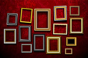 Vintage frame on the wall Vector