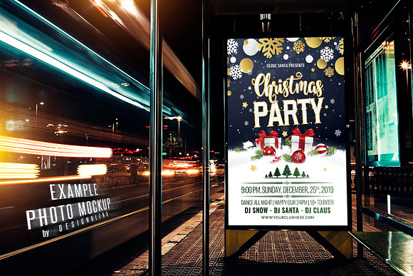 Christmas Party Flyer Template PSD in Flyer Templates - product preview 2