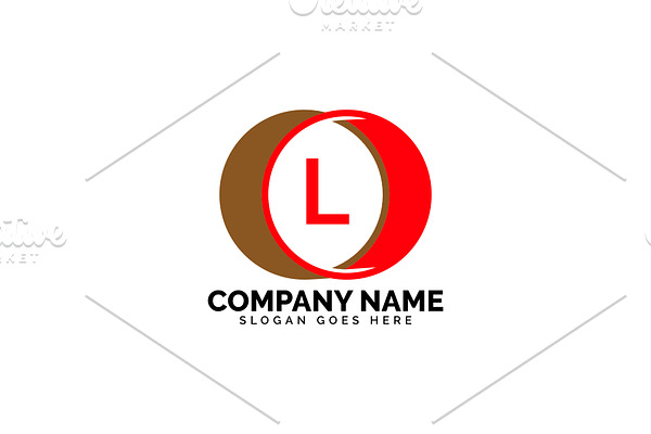 l letter circle logo
