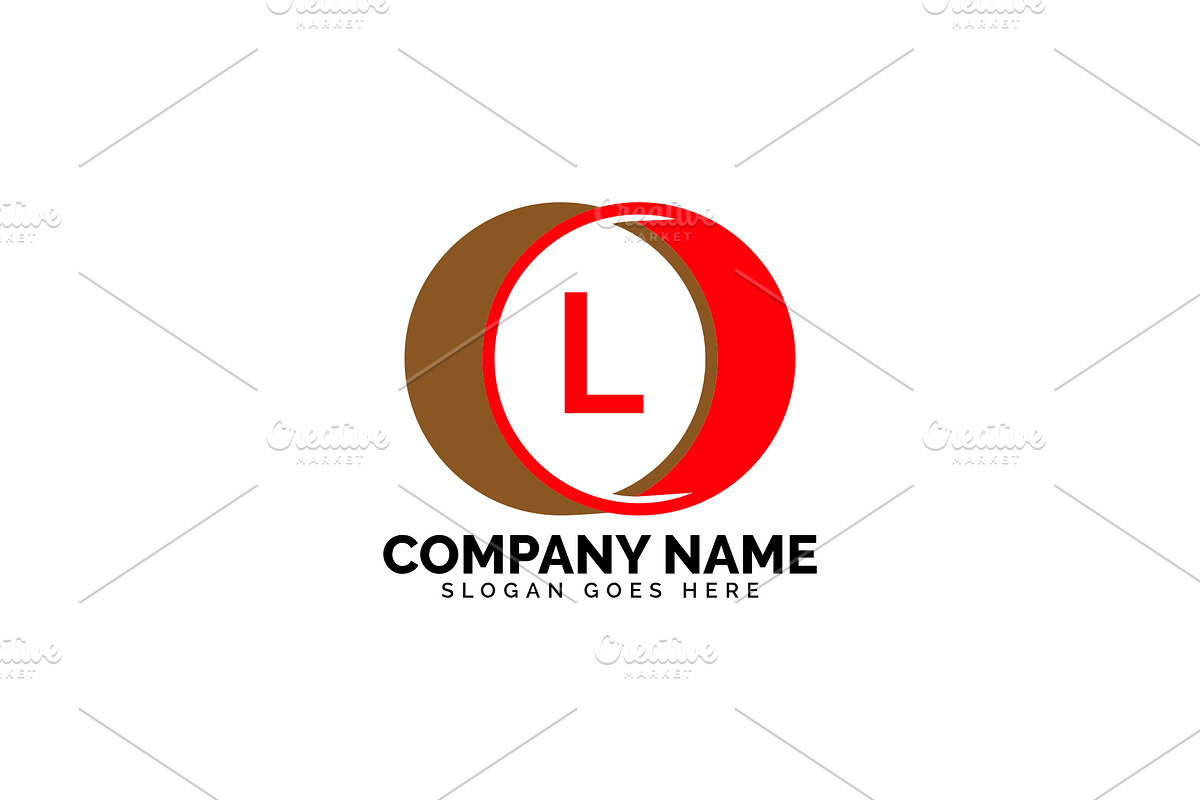 l letter circle logo in Logo Templates - product preview 8