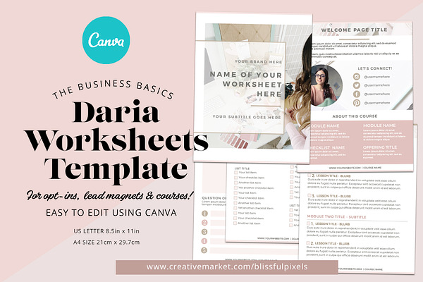 Daria - Worksheet or Course Template