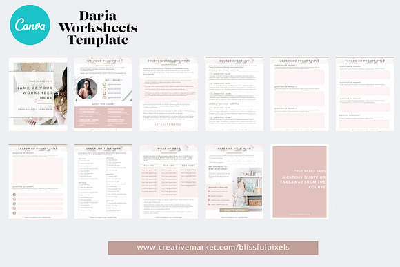 Daria - Worksheet or Course Template in Templates - product preview 1