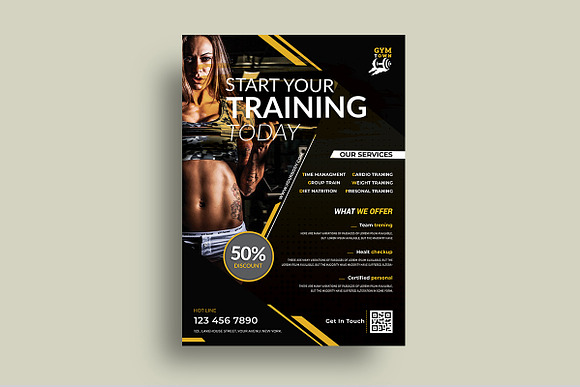 Fitness Flyer in Flyer Templates - product preview 1