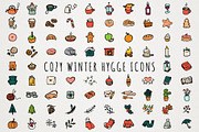 Cozy Hygge Icons Clipart Set