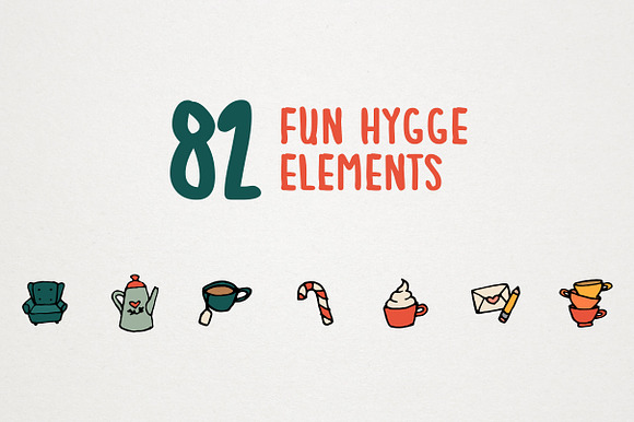 Cozy Hygge Icons Clipart Set in Fall Icons - product preview 1