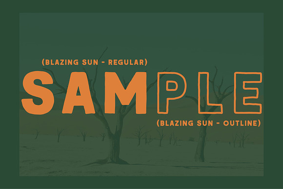 BLAZING SUN - Extra Illustrations in Display Fonts - product preview 2