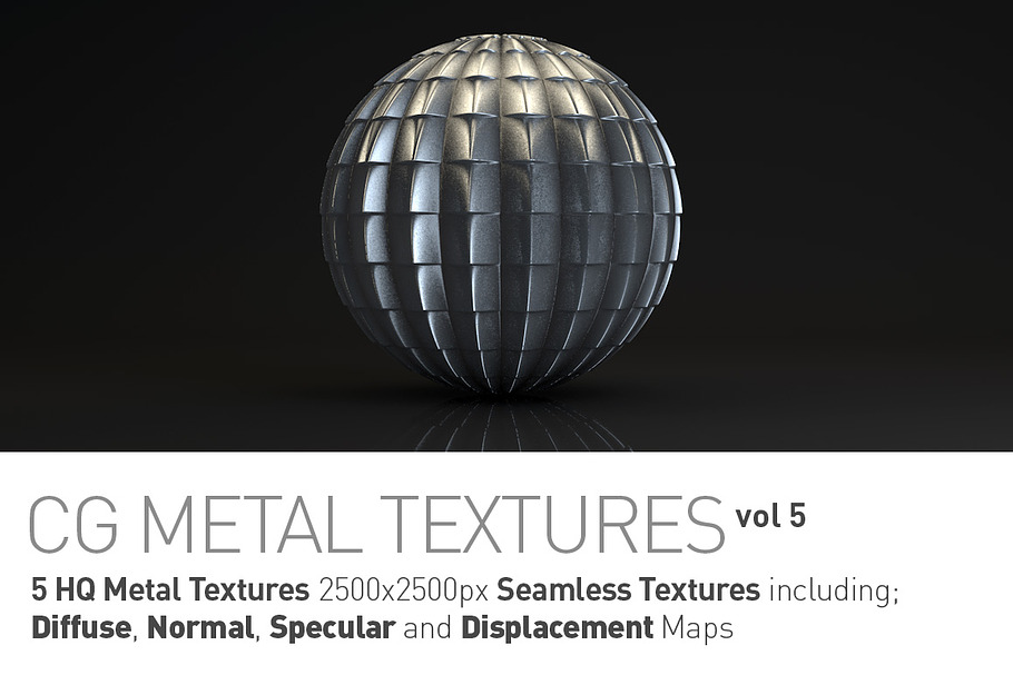 5 Metal Textures for CG Artists vol5