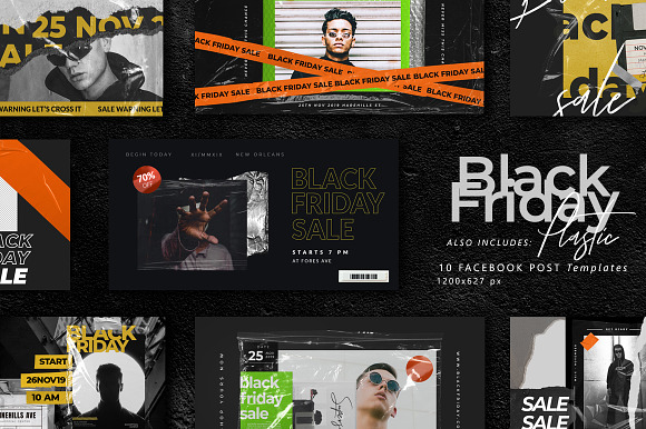 PS & CANVA BLACK FRIDAY Social Media in Instagram Templates - product preview 5